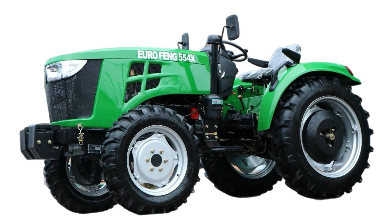 Мінітрактор EUROFENG 554 X повнопривідний , 50 сил з компресором, широка резина ,оновлений дизайн