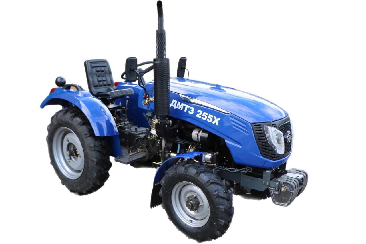 Мінітрактор ДМТЗ 255XL повнопривідний, широка резина 9.5-24 и 6.5-16, ВОМ 540-1000